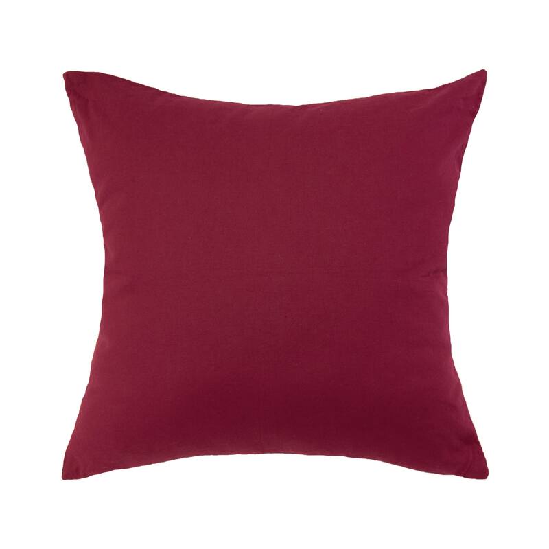 Donna Sharp Dawson Red Ruffle Cotton Decorative Pillow