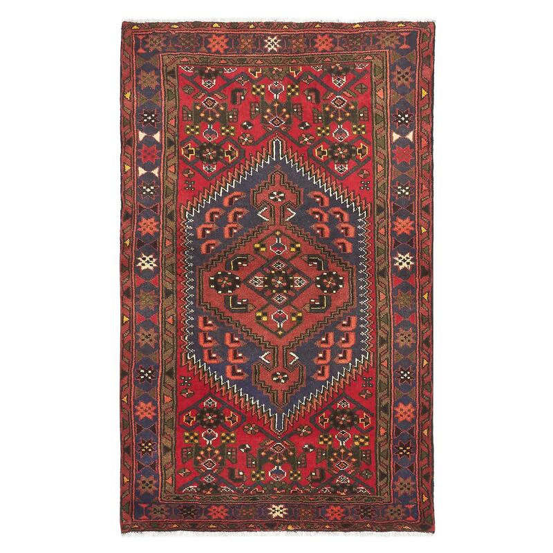 ECARPETGALLERY Hand-knotted Andelz Red Wool Rug - 3'2 x 5'3