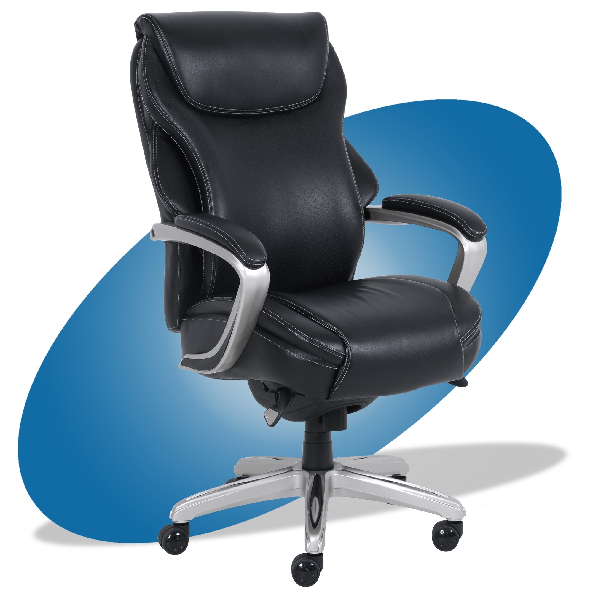 La Z Boy Hyland Executive Office Chair With Air Technology Overstock 21122087