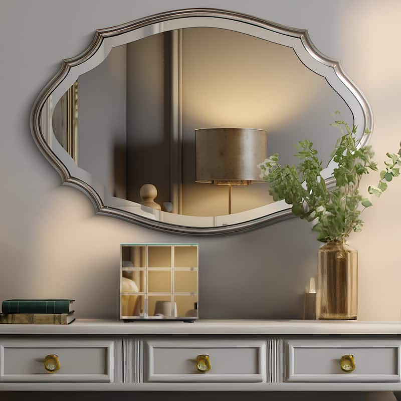 Allan Andrews Short Mirrored Puzzle Cube Pedestal