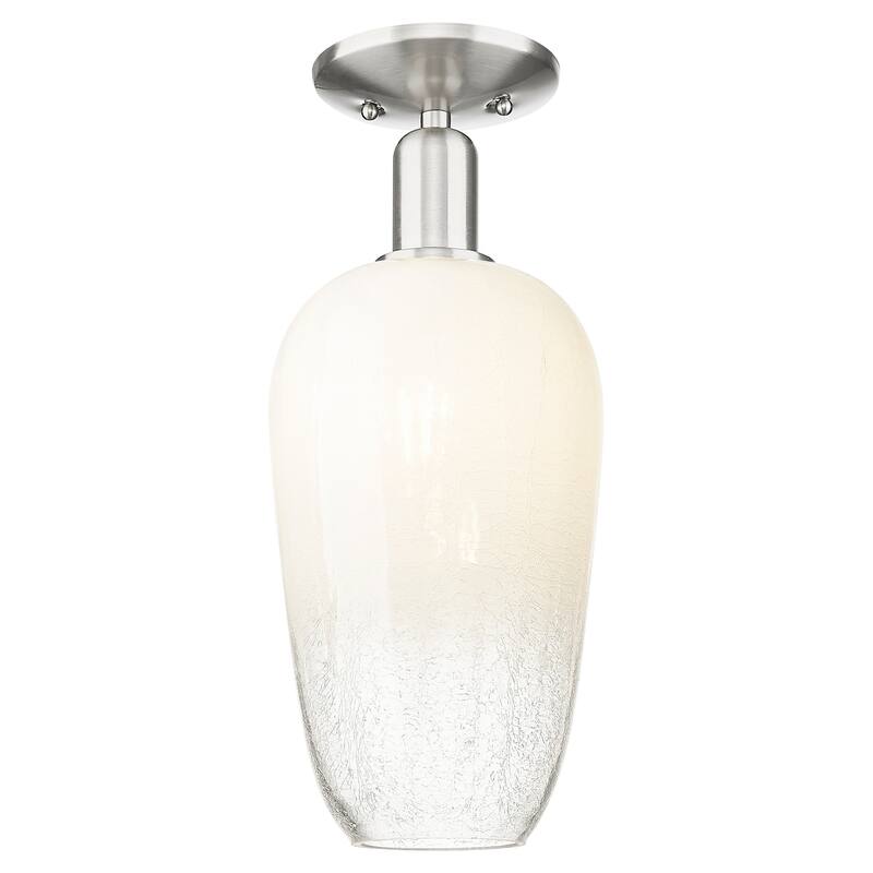 Innovations Lighting 716-1C-G484-7OP Brookhaven Flute 7" Wide - Brushed Satin Nickel