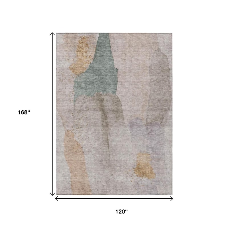 HomeRoots Abstract Transitional Rectangle Outdoor Rug