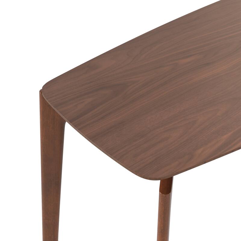 Furniture of America Shaw Mid-century Walnut 59-inch Wood Counter Height Dining Table