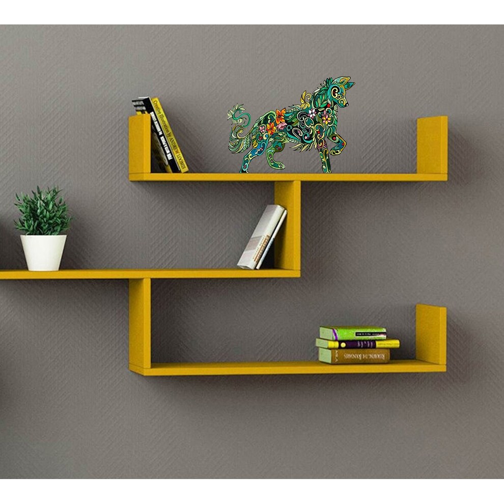 Floral Fox Decal Sticker - Adorable Floral Fox Design  -image