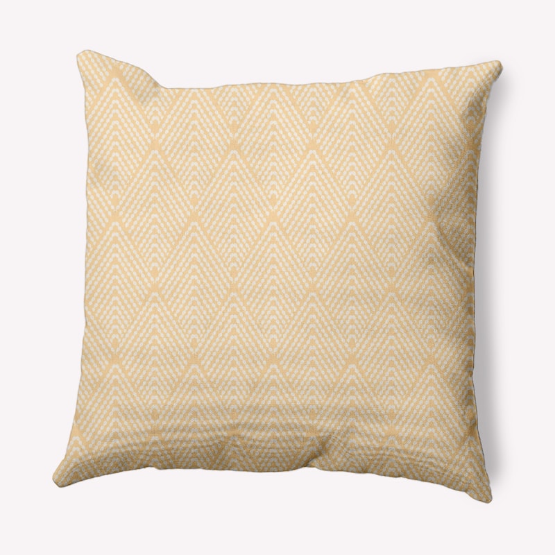 Lifeflor Diamond Indoor/Outdoor Throw Pillow - Corn Yellow - 18" x 18"