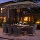 preview thumbnail 51 of 53, Costway 11 PCS Patio Dining Set with 15ft Double-Sided Patio Umbrella