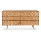 preview thumbnail 2 of 10, Aurelle Home Oslo Mid-Century Modern Dresser Light Golden