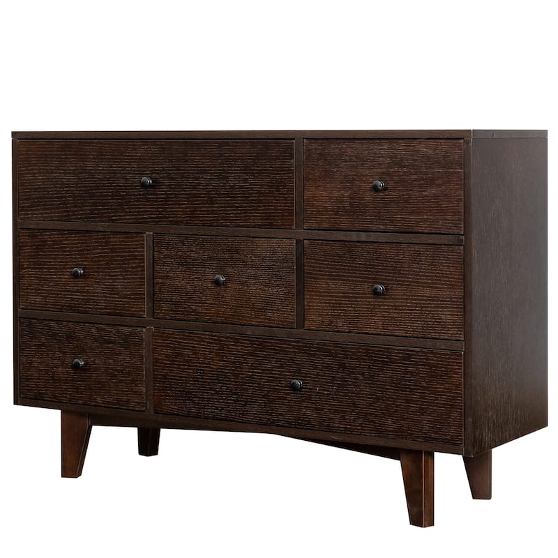 Wood spray-painted drawer dresser