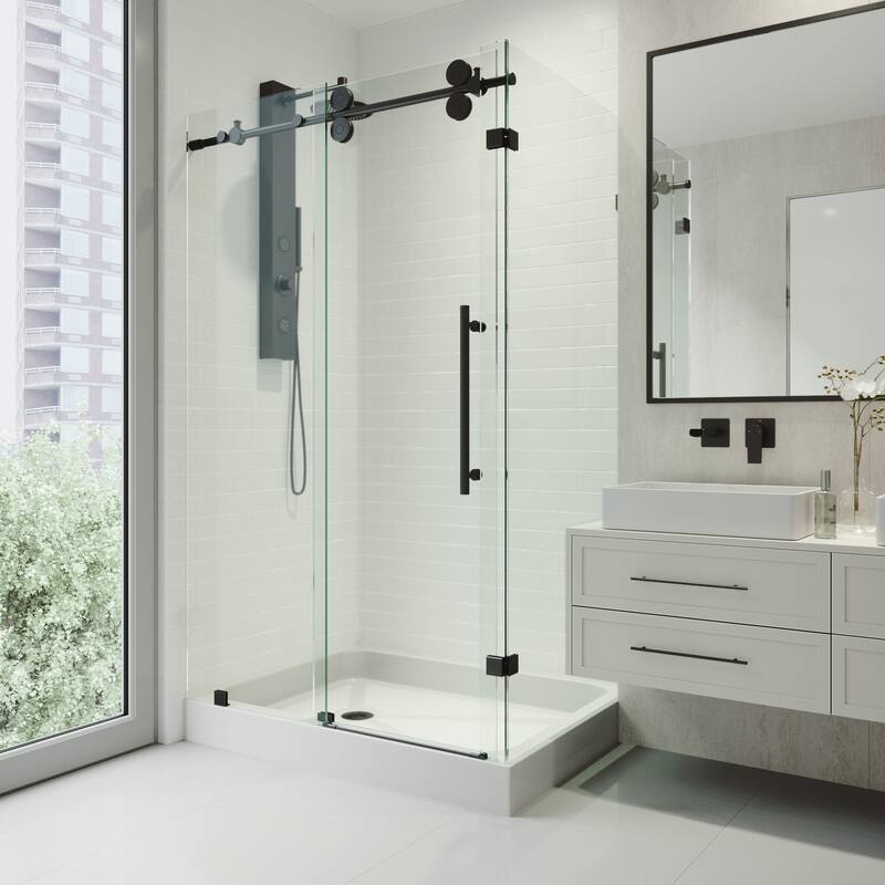 VIGO Winslow Frameless Sliding Shower Enclosure