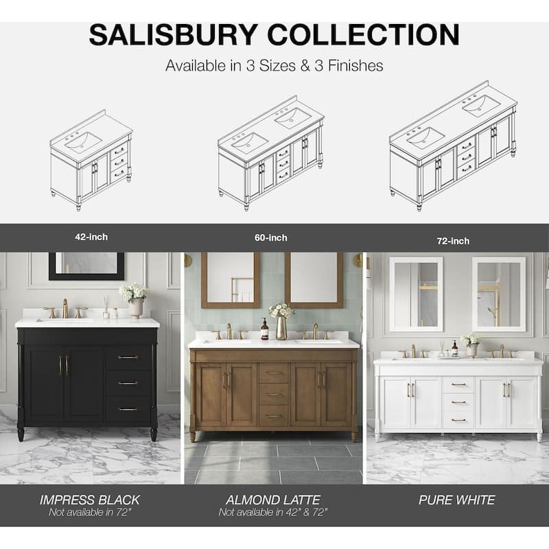 Ove Decors Salisbury 42 Salisbury 42" Free Standing Single Basin