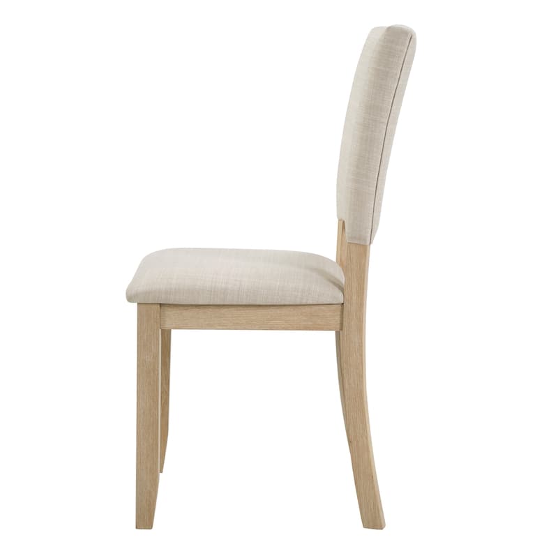 GDFStudio - Silken Minimalist Upholstered Ergonomical Curved Backrest Dining Chairs, Padded Seat, Set of 4