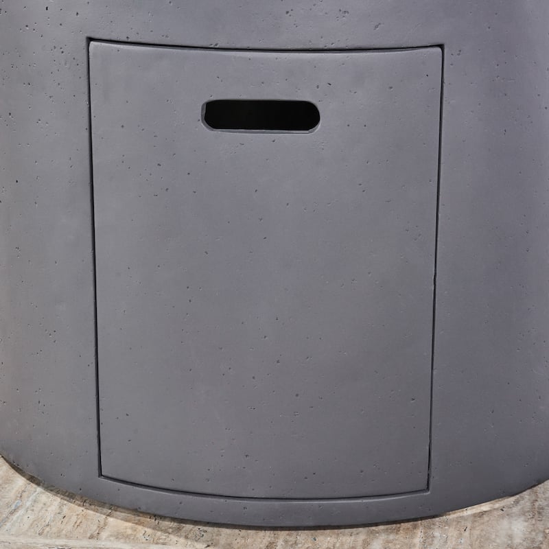 Aidan Outdoor Circular Propane Fire Pit by Christopher Knight Home