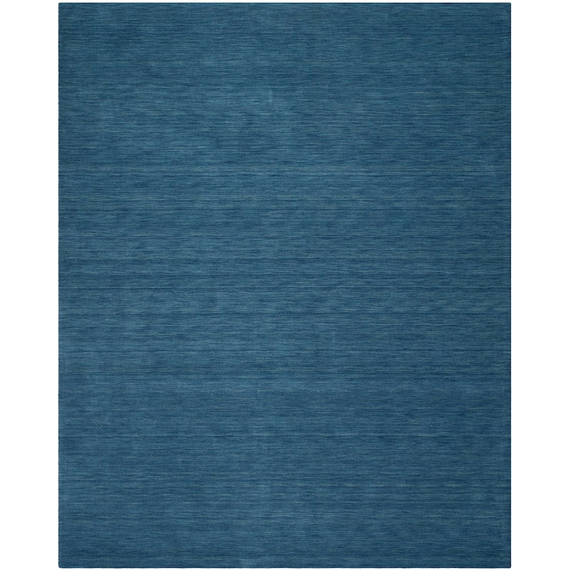 Martha Stewart by SAFAVIEH Handmade Vibretha Wool Rug - 8' x 10' - Ink - Rectangle