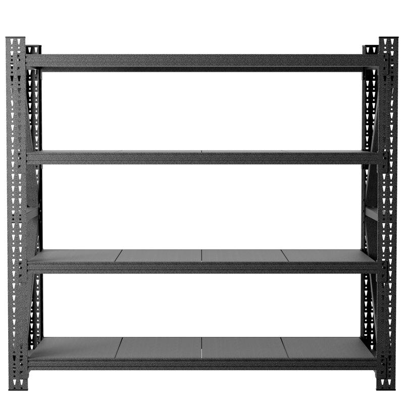 Heavy Duty Garage Shelving 4000LBS, Extra Wide Metal Adjustable Shelves, 69"H Industrial Storage Unit for Warehouse