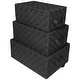 preview thumbnail 3 of 32, Woven Storage Basket Set - N/A Black