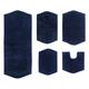 Home Weavers Waterford Collection 5 Piece Genuine Cotton Bath Rugs Set