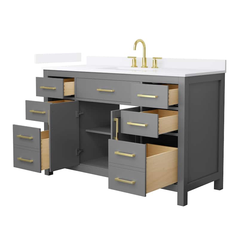 Wyndham Collection WCG2424-54S-QTZ-US3MXX Beckett 54" Free Standing