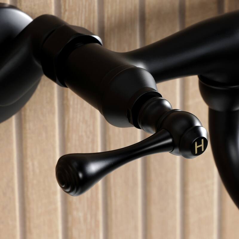 Kingston Brass Kingston Two-Handle 2-Hole Wall Mount Bathroom Faucet