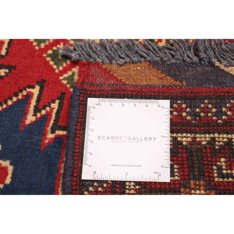 ECARPETGALLERY Hand-knotted Kargahi Red Wool Rug - 2'10 x 9'10