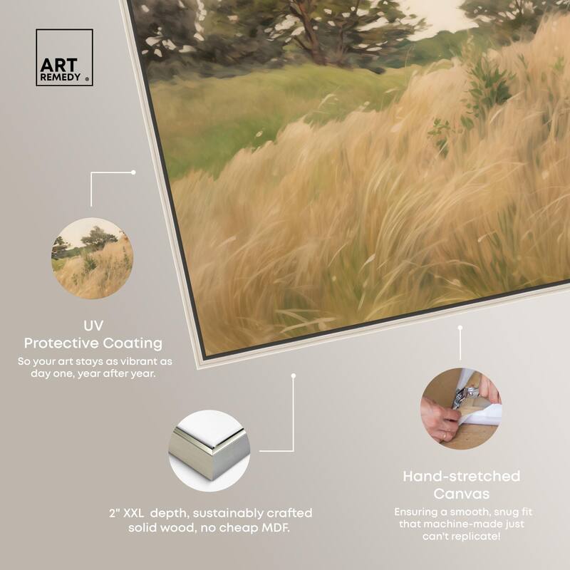 Cogon Grass Breeze I Canvas by Art Remedy