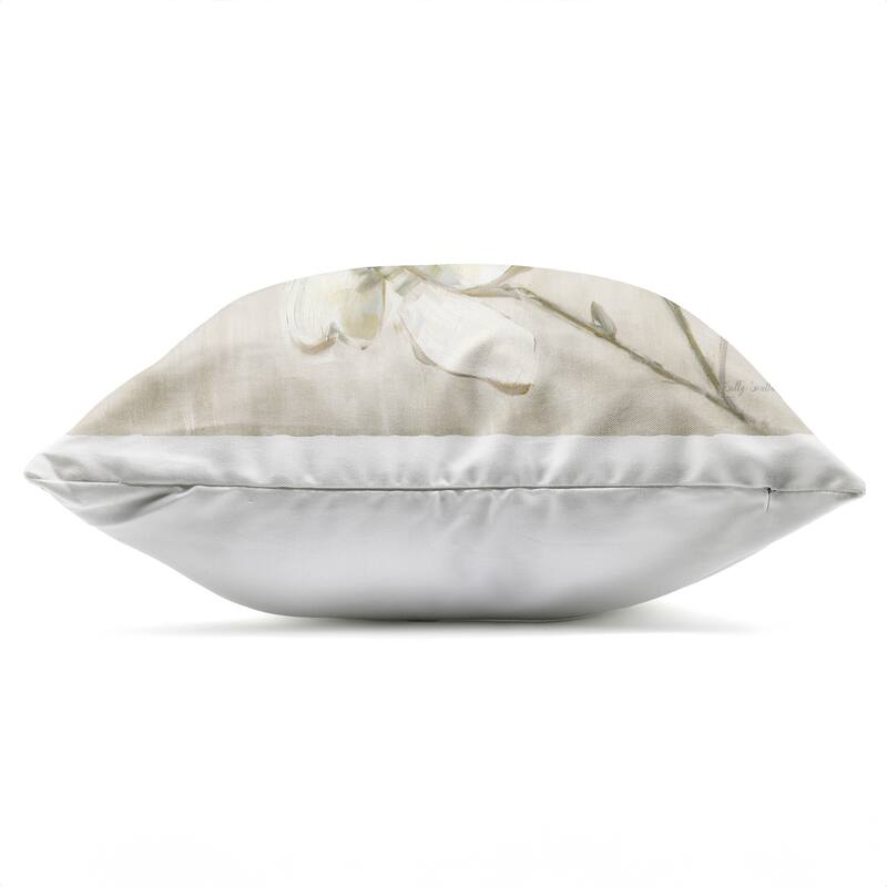 Stupell Neutral Dogwood Branches Printed Outdoor Throw Pillow Design by Sally Swatland