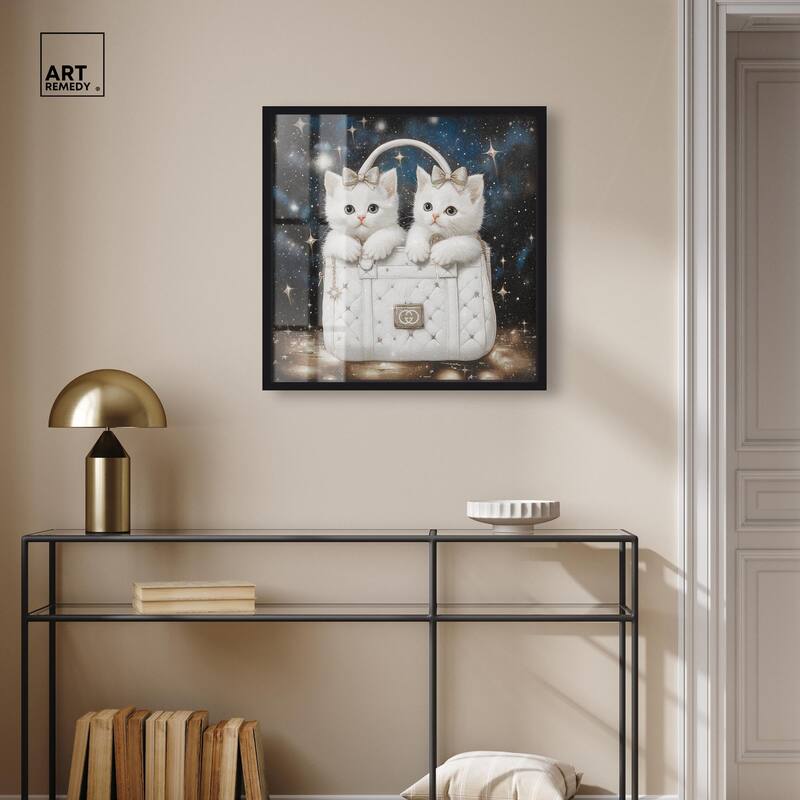 Constellation Kittens Purse Shadowbox by Art Remedy