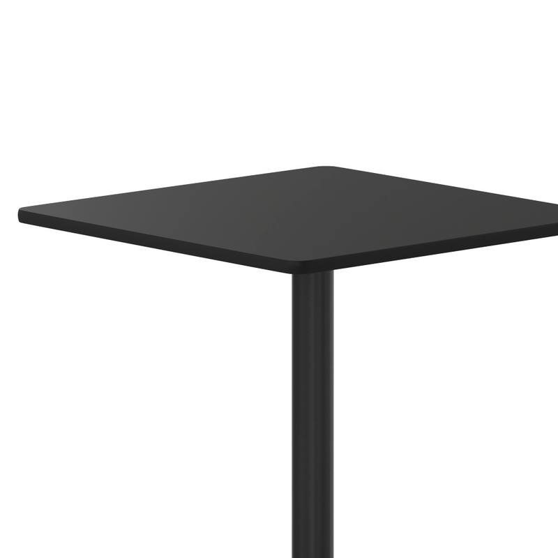30'' Square Laminate Table Top with 18'' Round Table Height Base - 30"W x 30"D x 31.125"H - 30"W x 30"D x 31.125"H