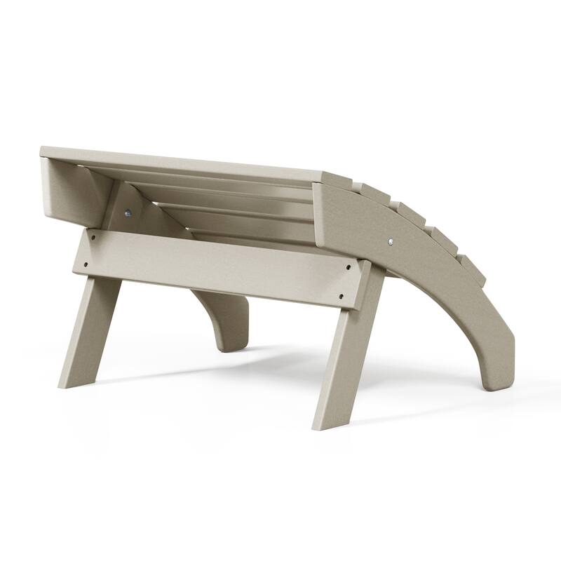 Polytrends Altura Outdoor Adirondack Folding Ottoman