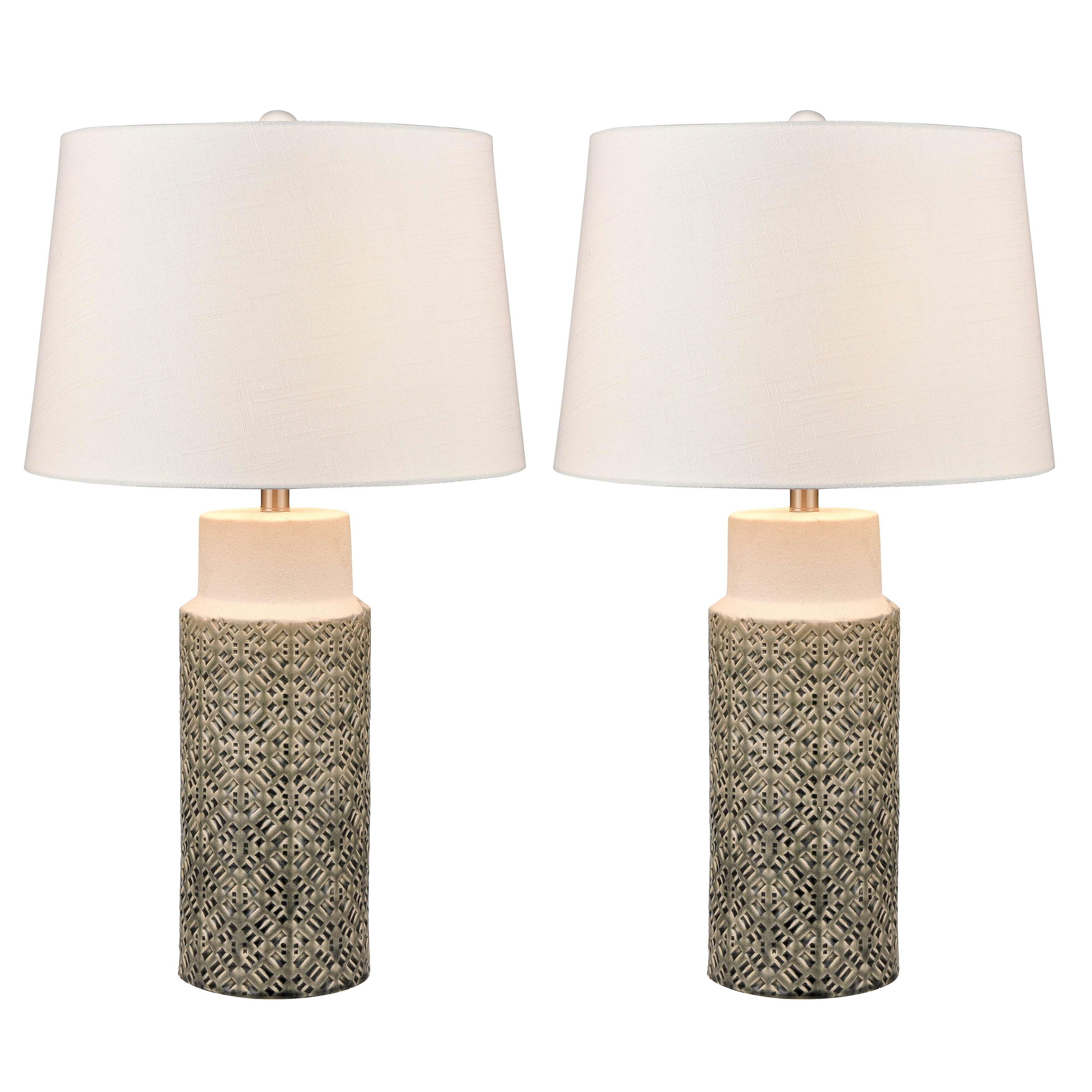 Atlas Lighting Tula 30'' High 1-Light Table Lamp - Set of 2 - Gray - 30 inch High