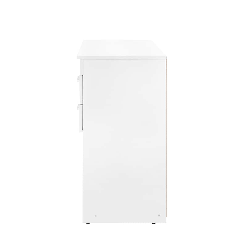 Home Office Workstation with Storage, White