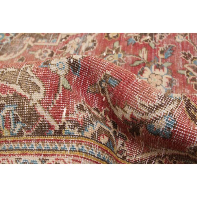 ECARPETGALLERY Hand-knotted Antalya Vintage Red Wool Rug - 7'6 x 11'3