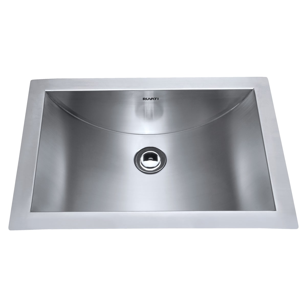 Ruvati 18 X 12 Brushed Stainless Steel Rectangular Bathroom Sink Undermount Rvh6110 Overstock 17676599 18 X 12