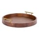 preview thumbnail 72 of 89, Kate and Laurel Lipton Round Decorative Tray with Metal Handles