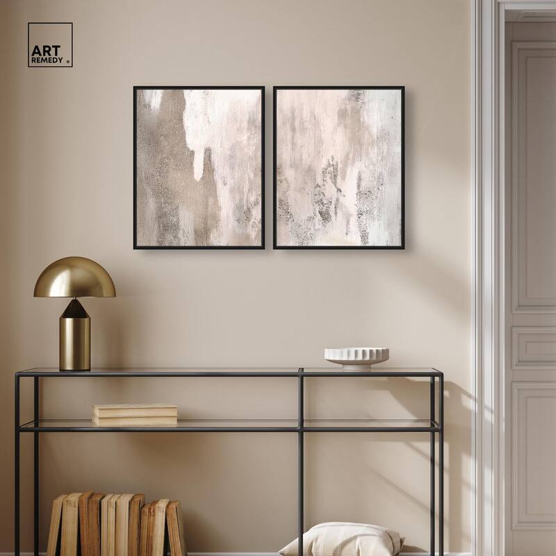 Striated Texture II Canvas Set of 2 by Art Remedy