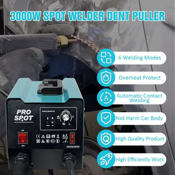 3000W Stud Welder Dent Repair Kit, 110V Auto Spot Welder