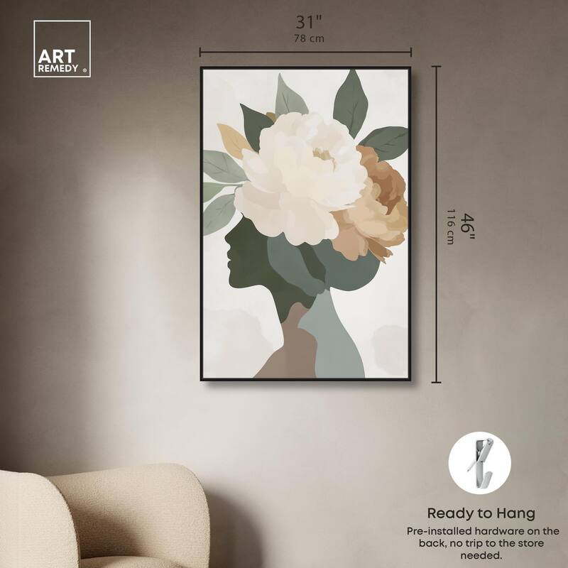Floral Headpiece I Canvas by Art Remedy