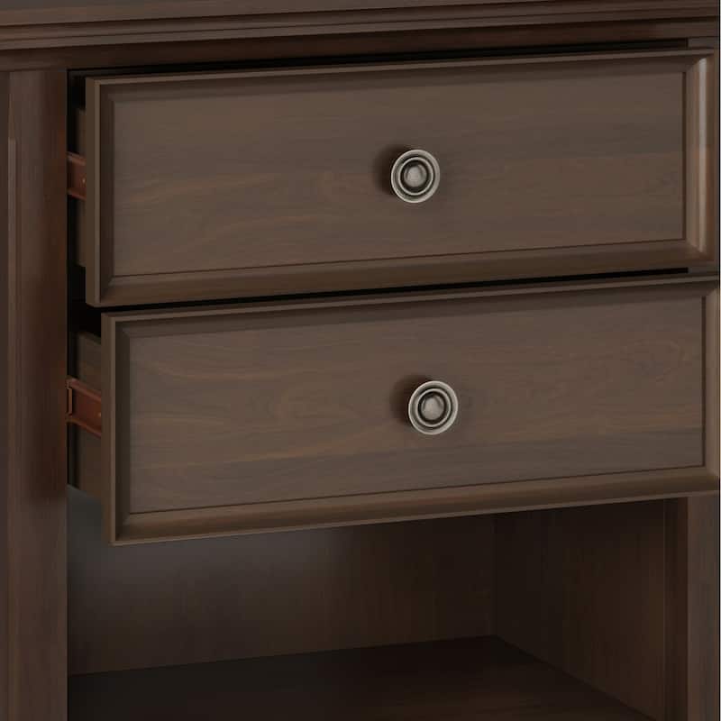 WYNDENHALL Halifax SOLID WOOD 24 inch Wide Bedside Nightstand Table