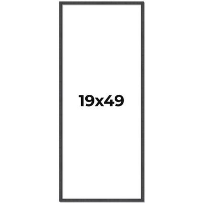 19x49 Frame Brown Solid Wood Picture Frame - Complete Modern Photo