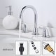 preview thumbnail 27 of 34, WOWOW 8 Inch Widespread Bathroom Faucet in Morden