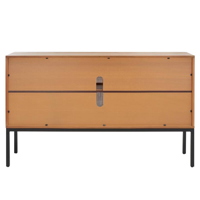 SAFAVIEH Tabetha 2-Shelf Rattan Sideboard - 54 In. W x 15 In. D x 33 In. H - 54Wx15Dx33H