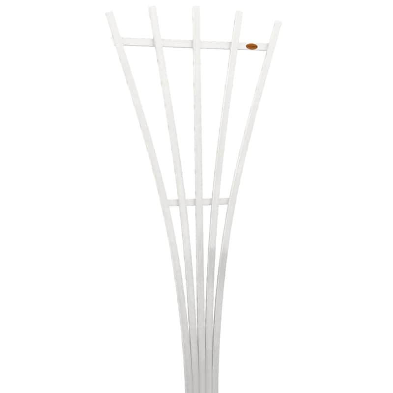 HIGHWOOD Eco-Friendly 6ft Traditional Fan Trellis - White