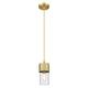 Option Brushed Brass / Clear Shade