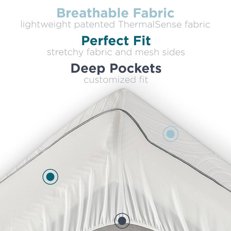TEMPUR-Protect Mattress Protector - White