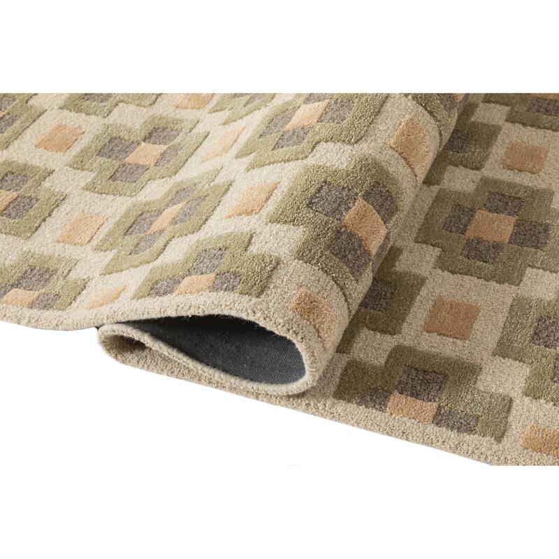 Terra by Obeetee Retro Glamour Green Rug
