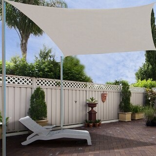 Outsunny 20 x 16 Rectangle Outdoor Patio Sun Sail Shade Canopy Light Brown On Sale Bed Bath Beyond 17965492