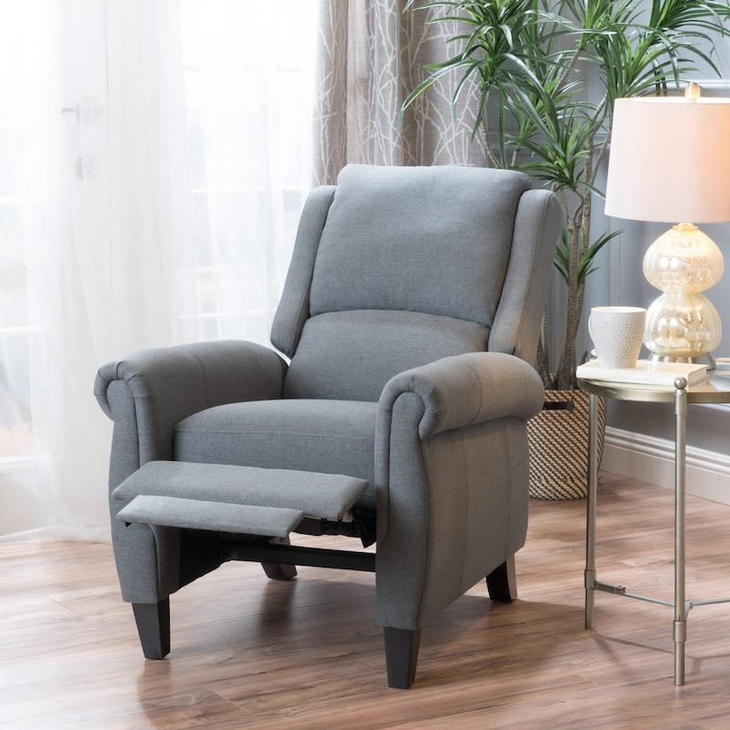 Haddan Fabric Recliner Club Chair by Christopher Knight Home