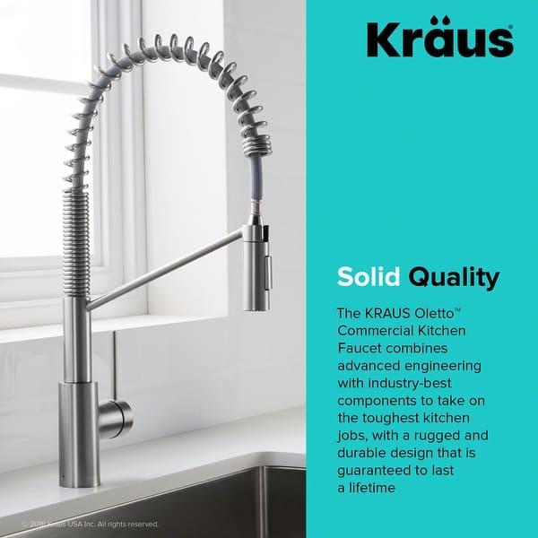 Shop Kraus Kpf 2631 Oletto Commercial 2 Function Pulldown Kitchen Faucet Overstock 20359695