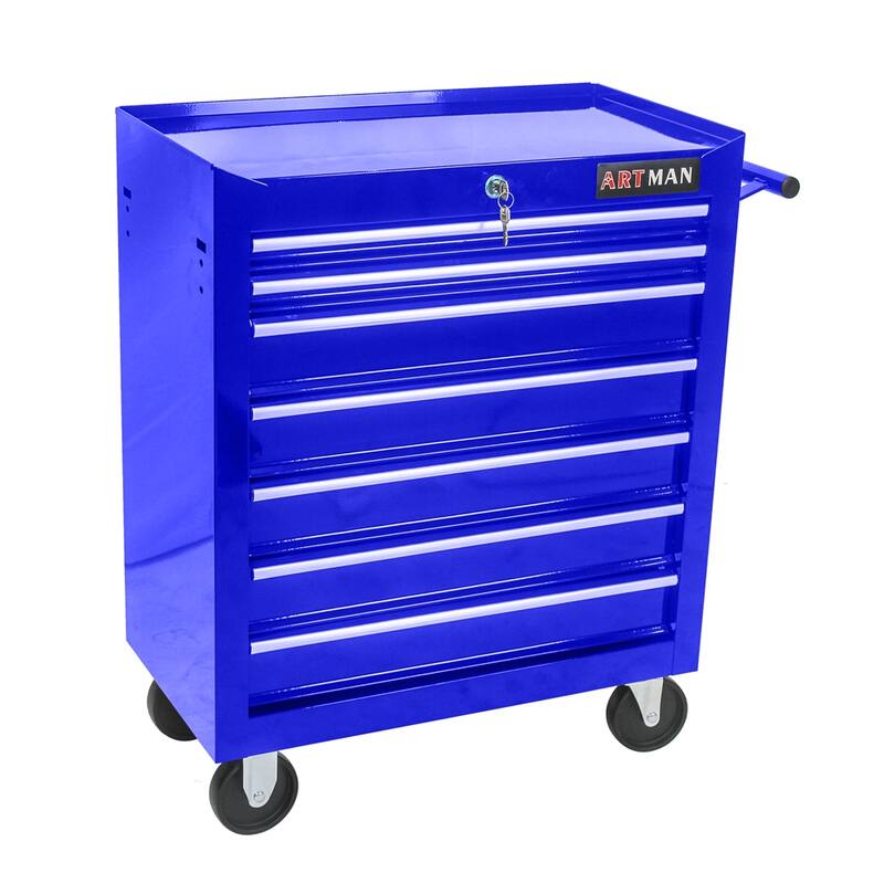7 Drawers Multifunctional Tool Cart with Wheels