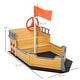 preview thumbnail 4 of 9, Outsunny Large Outdoor Kids Sandbox Backyard Toy, Cedar Wood Sandbox - 62.25"x 30.75"x 18"