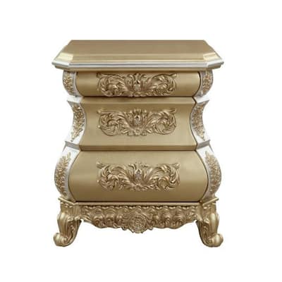 3 Drawers Resin Nightstand